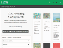 Tablet Screenshot of levisonlineauctions.com